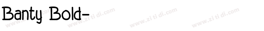 Banty Bold字体转换
